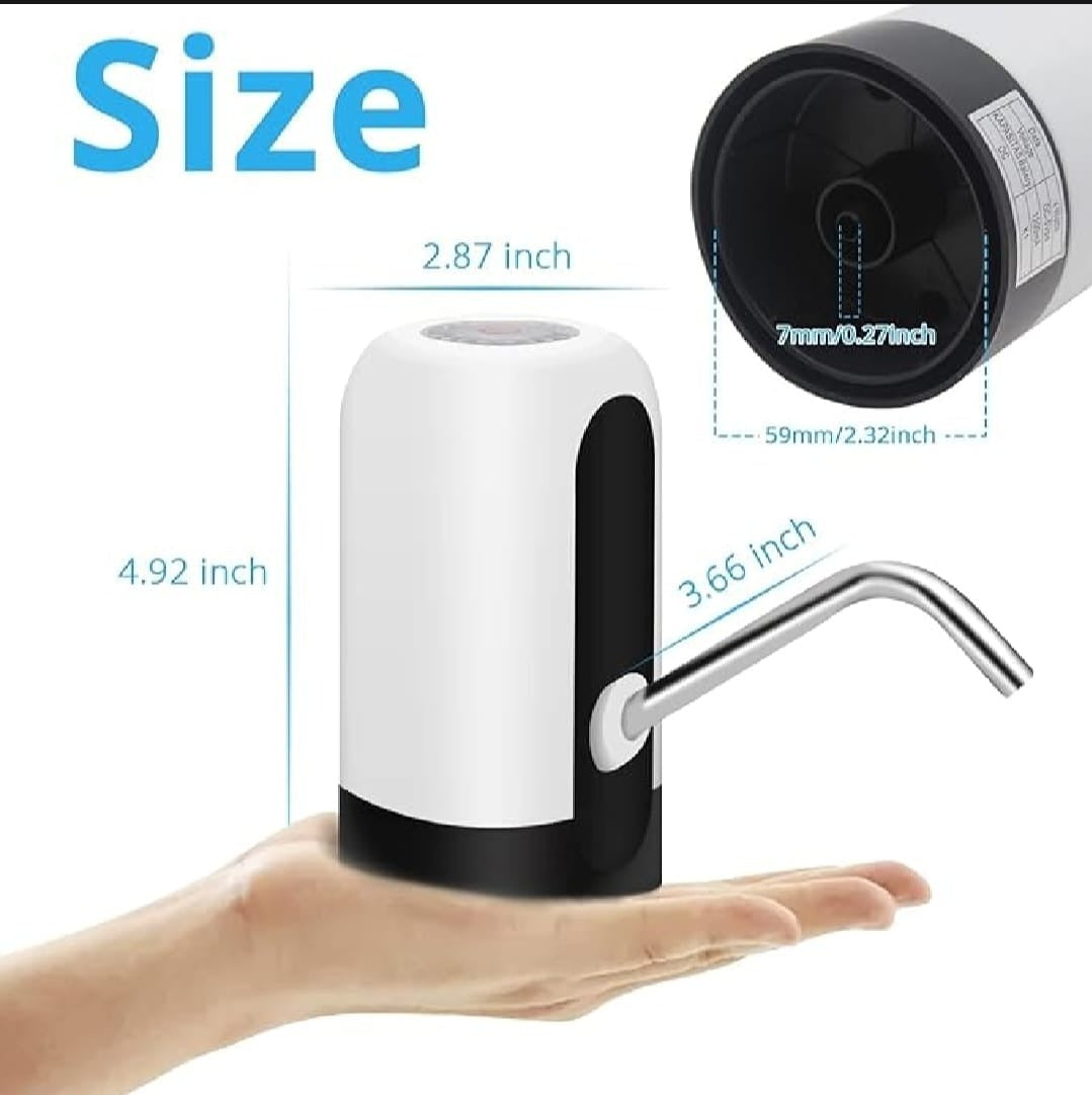 USB Rechargeable Automatic Water Dispenser – One-Touch Electric Bottle Pump for Home, Office & Outdoor Use