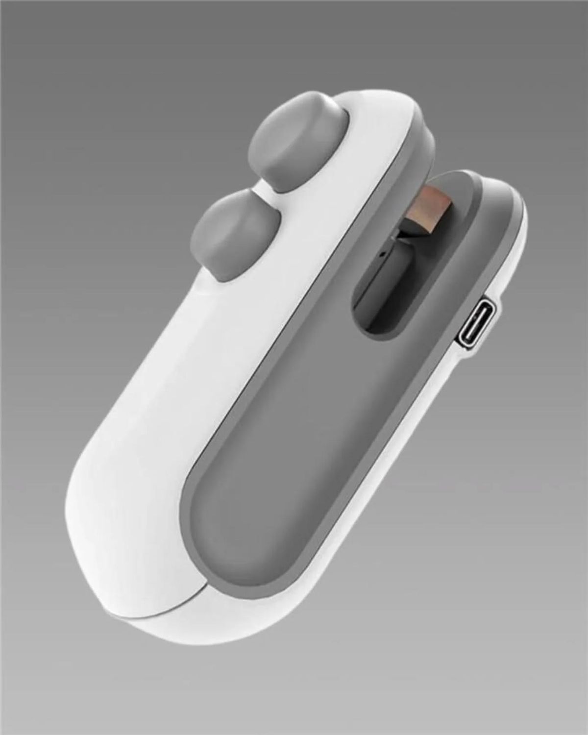 2-in-1 USB Rechargeable Mini Heat Sealing Machine with Cutter – Portable Food Sealer for Chip Bags, Plastic Bags & Snack Storage (Random Color)